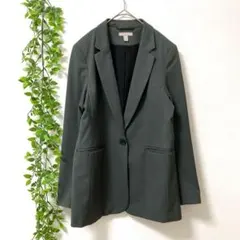 H&M グリーンテーラードジャケット XSサイズ