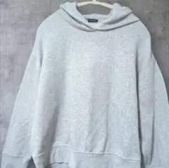 ZARA グレー フード付き 長袖パーカー