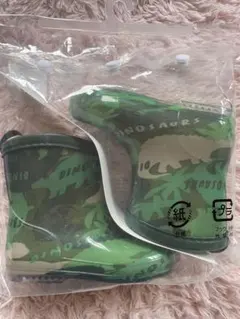 恐竜柄迷彩レインブーツ