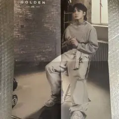【公式】BTS JUNGKOOK GOLDEN グク ポスター 白 全身