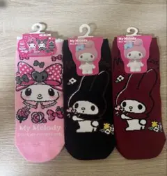 ★限定商品★My Melody♡23~25cm ソックス 3足組