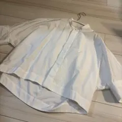 新品タグ付 web a la moda 矢田亜希子 バンドカラーブラウス 白 M 