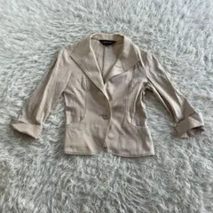 INDIVI 七分袖テーラードジャケット