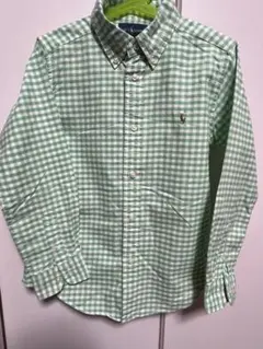 Ralph Lauren 緑のチェック 長袖シャツ 7
