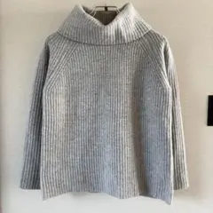 スピックアンドスパン ニット 長袖 ゆったり シンプル タートルネック