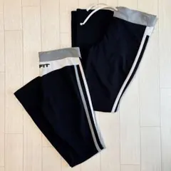 フィットネスパンツ 黒 Mサイズ 2枚セット ヨガ ジム トレーニングウェア