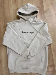 BALENCIAGA パーカー フーディー ラインストーン バックロゴ - メルカリ
