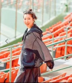 ニコアンド[be with M] Misayoメッシ ュパーカー ブラック