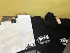 新品STUSSY ホノルル限定TシャツSサイズ　白　黒