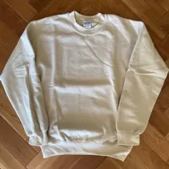 【USA企画】GILDAN スウェット S 薄茶色 クリームカラー 美品