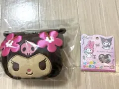 サンリオ　クロミ　おはじきシール　ぷっくり　ハワイアンホースト　ポーチ　日焼け