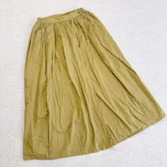 ケービーエフ　フレアスカート　ウエストゴム　サイズONEカーキ　アーバンリサーチ