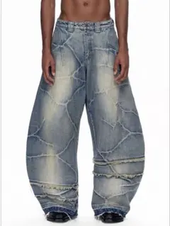 EMOBROTHER EMO Patchwork Trousers ワイドパンツ - メルカリ