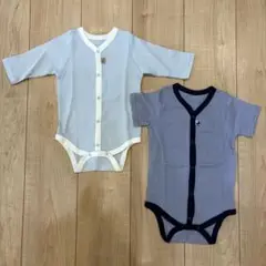 長袖ロンパース 半袖ロンパース 2枚セット