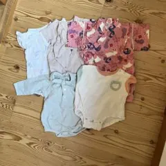 ベビー服 夏服 まとめ売り 60 70 女の子 ロンパース 甚平 半袖 セット