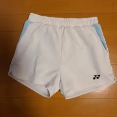 YONEX バドミントンパンツ JP SS ホワイト/ライトブルー