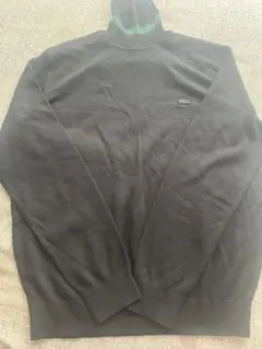 LACOSTE ブラック タートルネック　ラコステ　メンズトップス