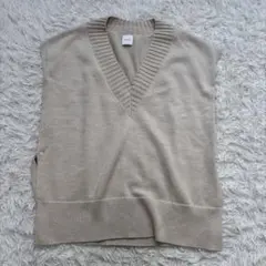 極美品　Spick and Span コットンウールVネックベスト