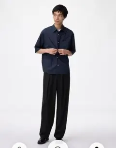 GU ジーユー バレルレッグスラックス 丈長め ブラック М