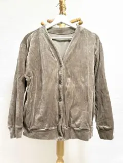 無印良品　 コットンベロア　カーディガン長袖　M