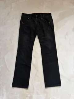 ジャンク品です　TORNADO MARTブラック ストレートコーデュロイパンツL