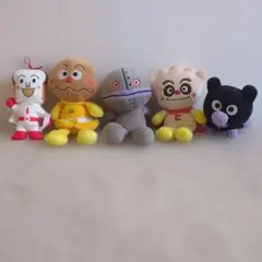 アンパンマン ぬいぐるみ 5体セット カレーパンマン だだんだん 食パンマン