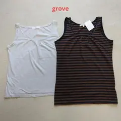 新品未使用　中古　グローブ　grove タンクトップ2枚　セットのサムネイル