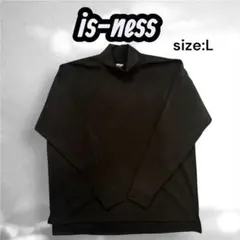 is-ness イズネス モックネック カットソー ブラック オーバーサイズのサムネイル