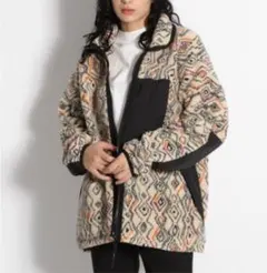 GERRY(ジェリー)/プリント柄ボアブルゾン/アイボリー52/新品/フリース
