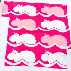 ハギレ布生地アンティークピンクカバかばヒッポヴィンテージ