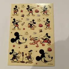 平成レトロ　レトロミッキー　シール　ディズニー　希少