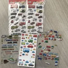 トミカ　働く車　電車　まとめ　シール