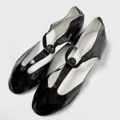 CATWORTH キャットワース サイズ4 黒 Tストラップ フラットシューズ
