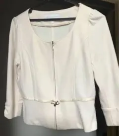 ピンク ノーカラージャケット