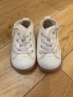 コンバース 靴　シューズ　オールスター ベビーシューズ 13.5ホワイト