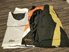 リバーシブル含む asicsバスケットボールウェア3点 おまけ付き