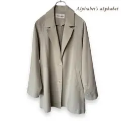 美品アルファベッツアルファベットテーラードジャケット ベージュ春秋のサムネイル