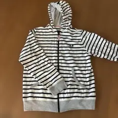 ストライプ フード付きパーカー 100cm~