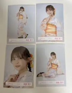 遠藤理子　生写真4枚