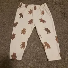ジェラートピケ ベア柄 パンツ 80-90cmのサムネイル