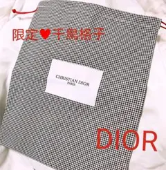 限定♥Dior ディオール 千鳥格巾着 ポーチ ノベルティ 保存袋  非売品