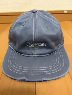 Supreme25FW Distressed Script 6-Panel