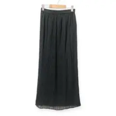 【コンセント】CONCENT ロングスカート シワ加工 シンプル size M
