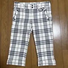 バーバリーブルーレーベル　チェック柄 カジュアルパンツ 38 7部丈　サブリナのサムネイル
