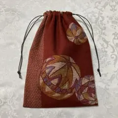 ハンドメイド　御朱印帳入れ　巾着　和柄　手まり