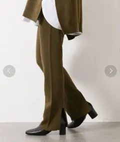 ほぼ新品☆ジャーナルスタンダード　ウォッシャブルミラノリブパンツ　ニットパンツ