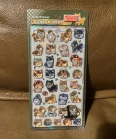 国内正規品　ボンボンドロップシール　和柄　柴犬　犬　シール　新品未使用