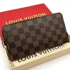 【極上美品】ルイヴィトン ダミエ エベヌ ジッピーウォレット 長財布