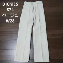 古着 DICKIES 874 ベージュ W28 ディッキーズ ワークパンツ 美品
