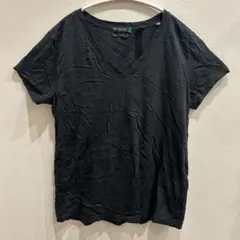 ドッカーズ Vネック Tシャツ 黒【L相当】アメリカ直輸入 希少古着 ブラック